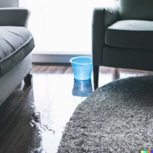 Living Room Water Damage
